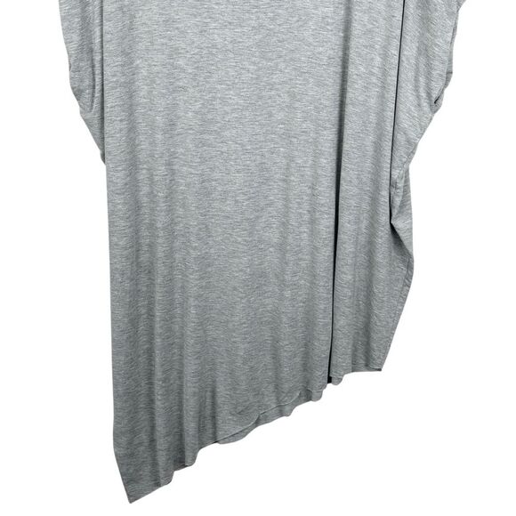 Samantha Eng Oversized Knit Asymmetrical Poncho Sleeve Dress S Grey Minimal - Picture 10 of 16